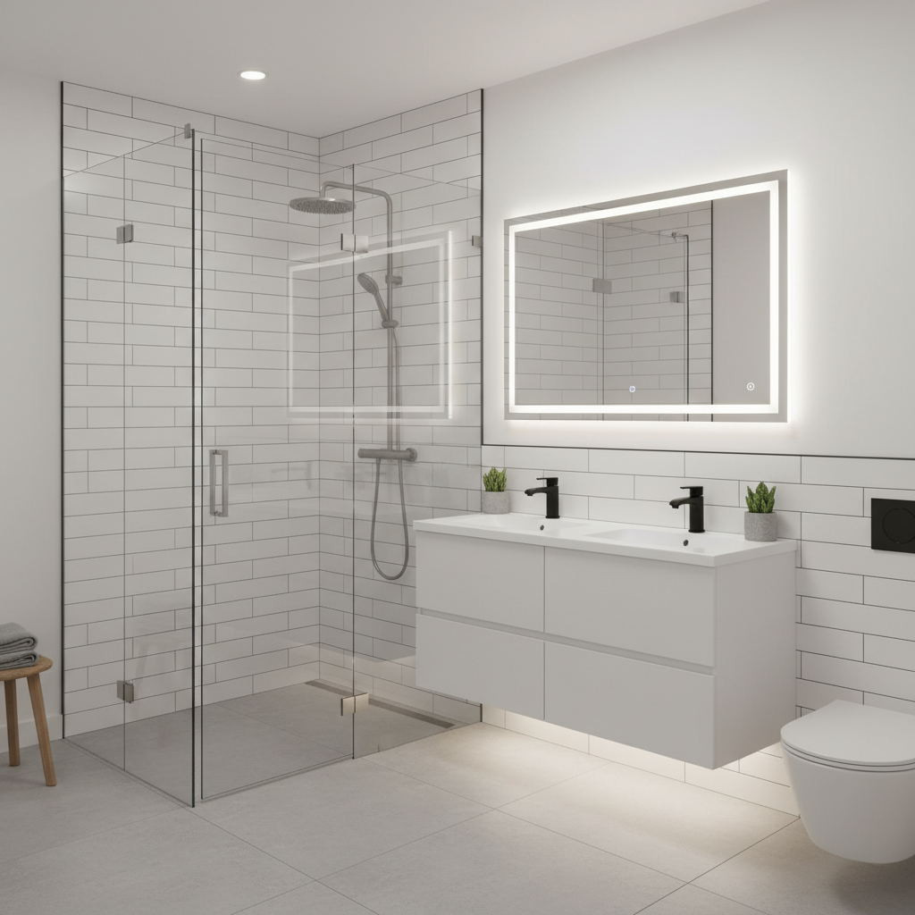 Modern Bathroom Renovation Houston TX - Tell Projects