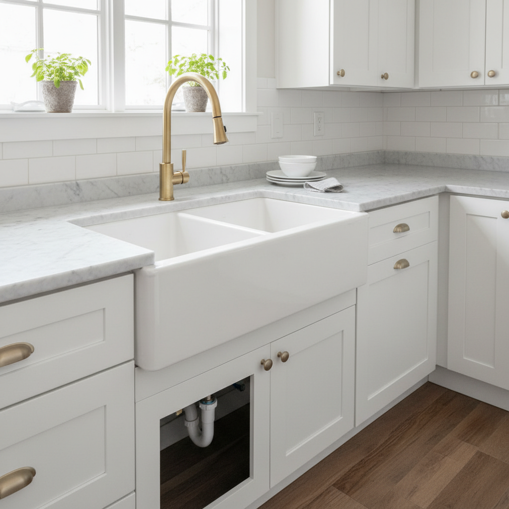 Farmhouse Sink Installation Bridgeland - Kitchen Remodel in Bridgeland TX