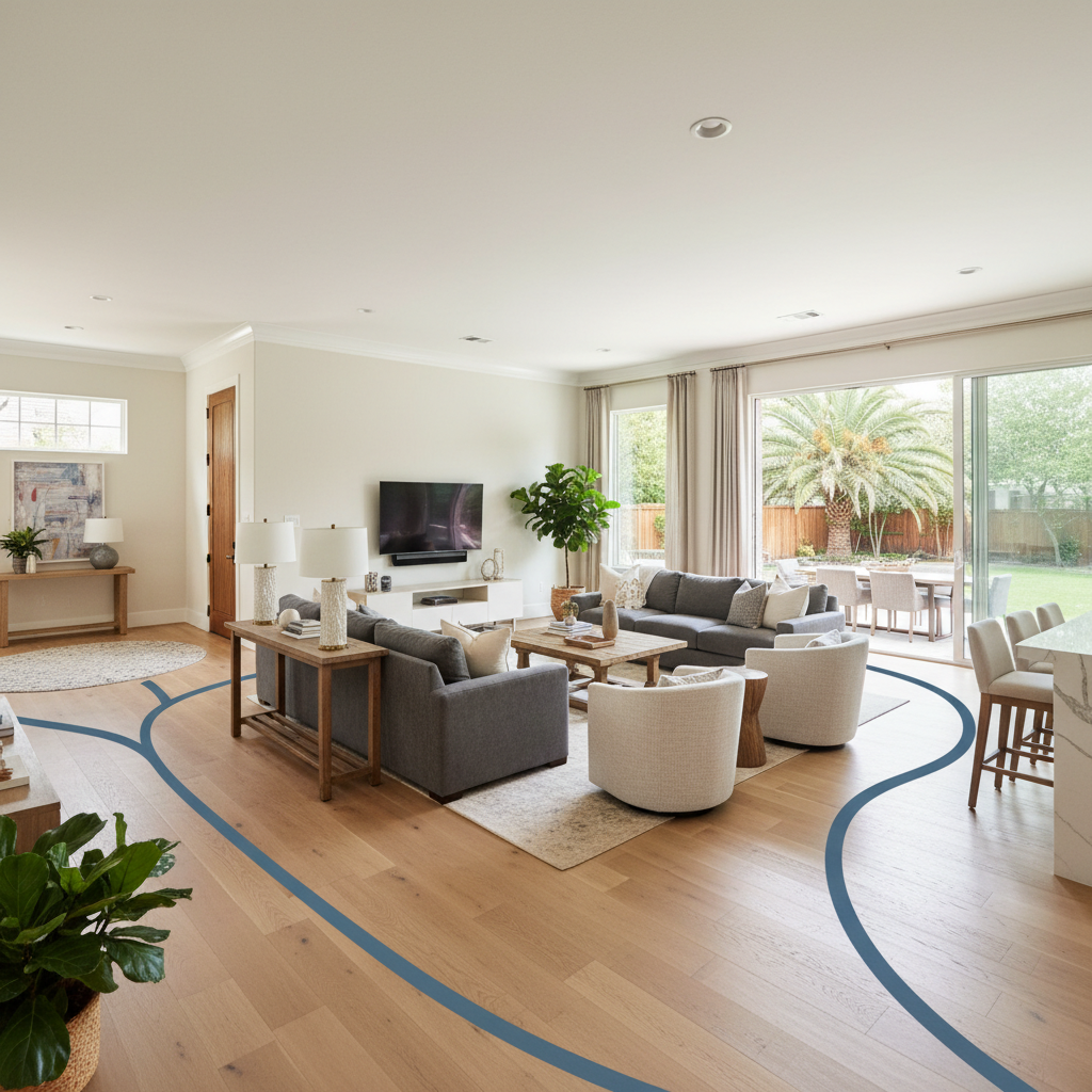 Furniture & Traffic Flow Planning - Tell Projects Houston TX